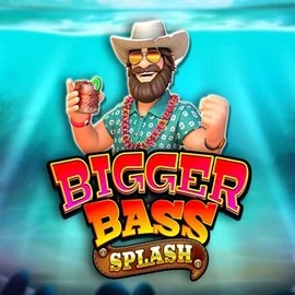 Bigger Bass Splash online game logo by Pragmatic Play on blazespinscasino.eu