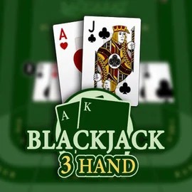 Blackjack 3H (Habanero) slot logo by Habanero at Blaze Spins Casino