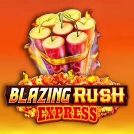 Blazing Rush Express online game logo by AreaVegas on blazespinscasino.eu