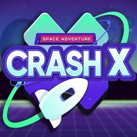 Crash X game by Turbo Games – logo hosted on Blaze Spins Casino