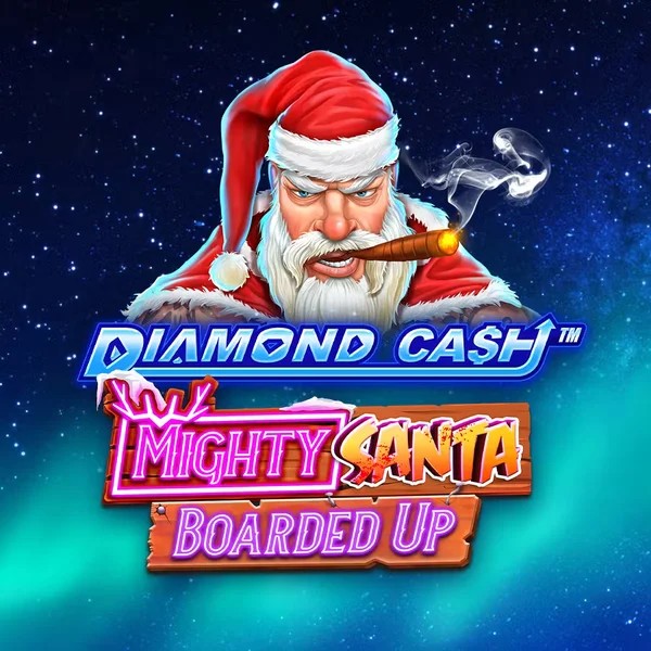 Diamond Cash Mighty Santa Boarded Up – slot by Greentube, featured at blazespinscasino.eu
