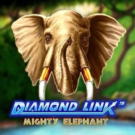 Slots logo of Diamond Link Mighty Elephant from Novomatic at Blaze Spins Casino