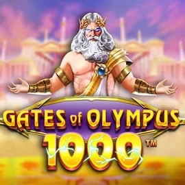 Gates of Olympus 1000 logo by Pragmatic Play at Blaze Spins Casino