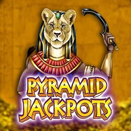 Pyramid Jackpots online game logo by King Show Games on blazespinscasino.eu