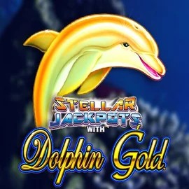 Dolphin Gold with Stellar Jackpots casino game by Lightning Box Game – featured logo at Blaze Spins Casino