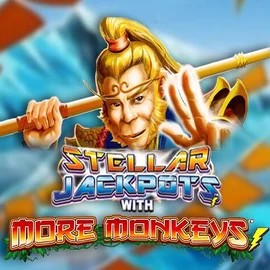Stellar Jackpots with More Monkeys logo by Lightning Box Game at Blaze Spins Casino