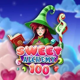 Sweet Alchemy 100 online game logo by Play'n GO on blazespinscasino.eu