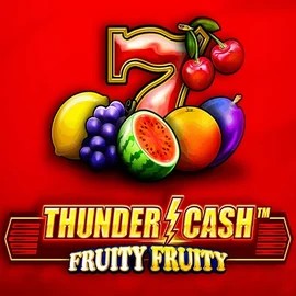 Thunder Cash Fruity Fruity online game logo by Novomatic on blazespinscasino.eu
