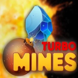 Turbo Mines logo – Casino Games by Turbo Games at Blaze Spins Casino