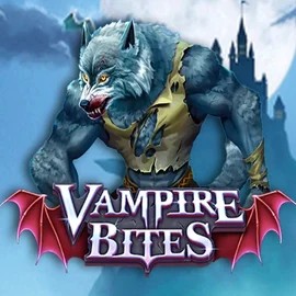 Vampire Bites slot logo by Amusnet Interactive at Blaze Spins Casino