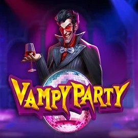 Vampy Party online game logo by Pragmatic Play on blazespinscasino.eu